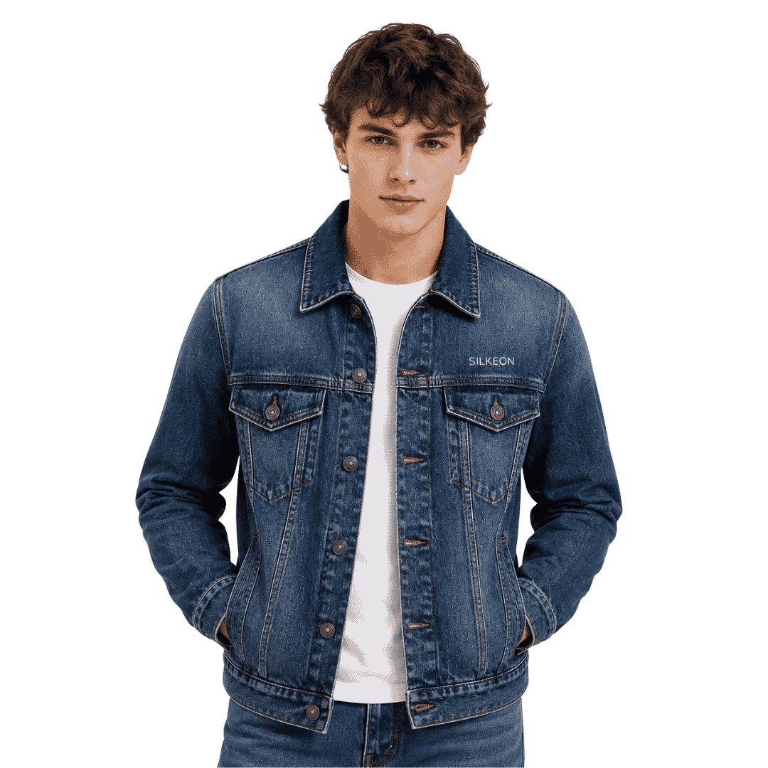 Premium Dark Blue Denim Jacket