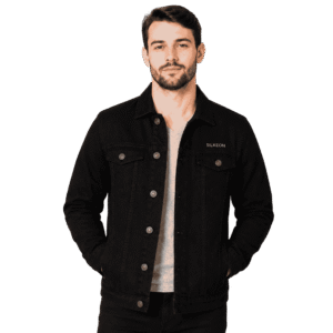Premium Black Denim Jacket