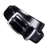 Premium Black Leather Belt with Silver Buckle