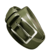 Premium Olive Green Leather Belt