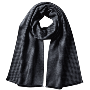 Premium Black Checkered Winter Scarf