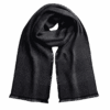 Premium Black Checkered Textured Scarf