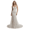 Premium Floral Lace Mermaid Wedding Gown for Women