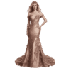 Premium Off-Shoulder Floral Mermaid Evening Gown for Women