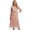 Premium Blush Pink Floral Lace Two-Piece Skirt Set