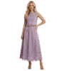 Premium Lavender Embroidered Two-Piece Skirt Set