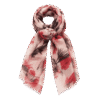 Soft Pink with Red & Black Floral Print