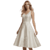 Elegant Floral Lace Midi Dress for Women