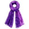 Purple with Rose Floral Print