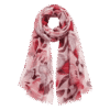 Premium Pink Red Abstract Printed Scarf