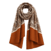 Premium Rust Orange Paisley Printed Scarf