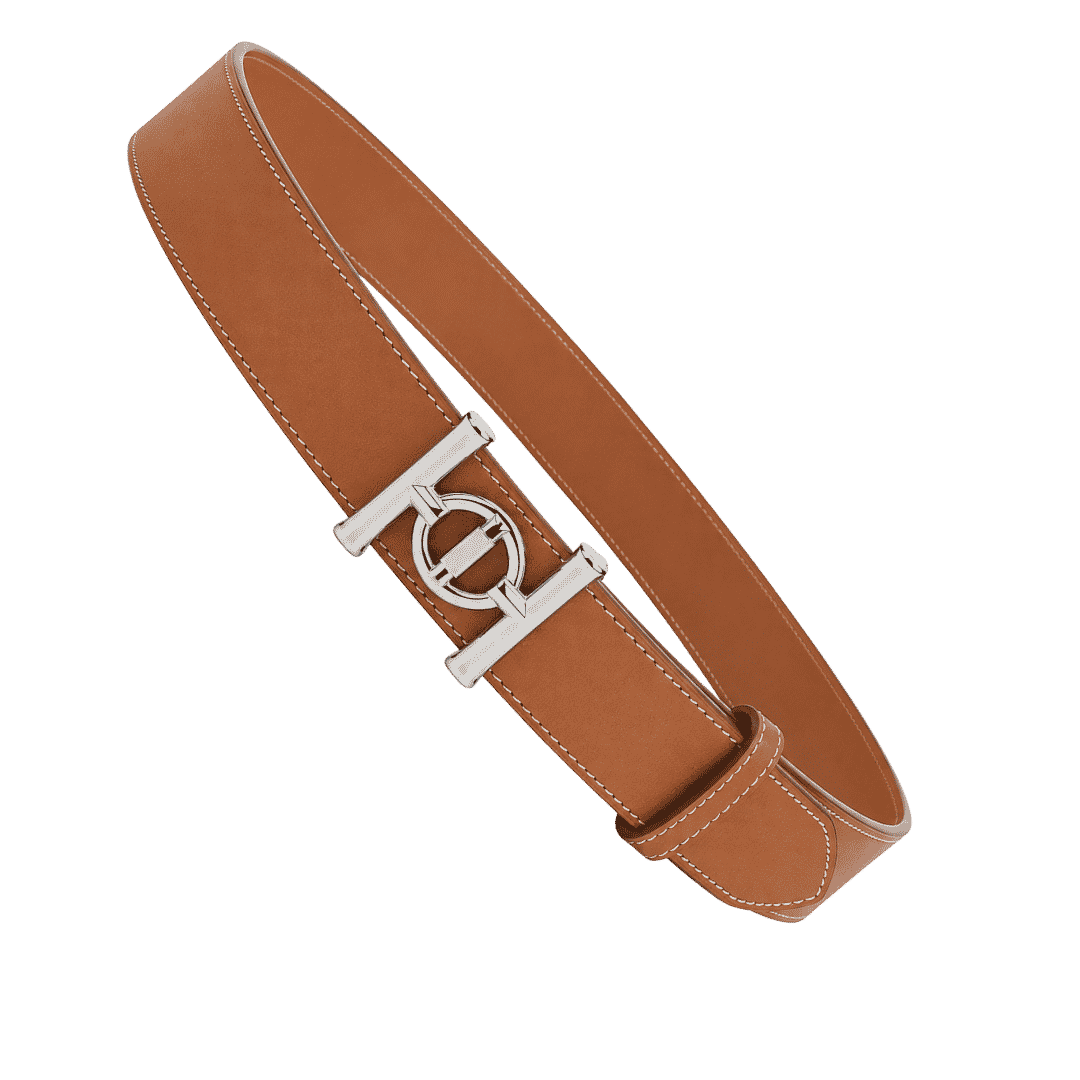 Premium Brown Faux Leather Waist Belt