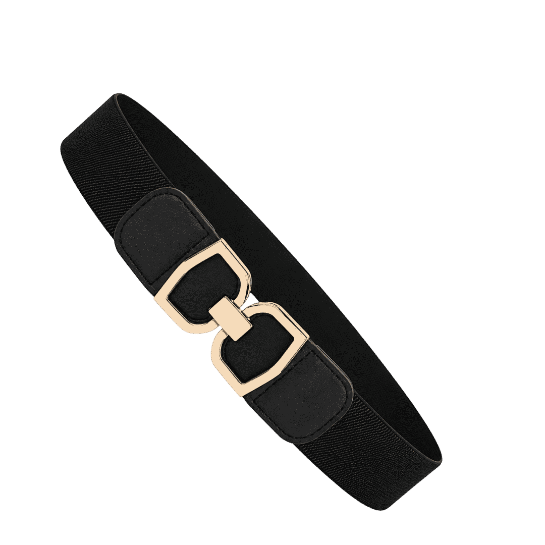 Premium Black Elastic Waist Belt