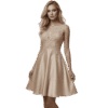 Elegant Floral Satin Midi Dress for Women