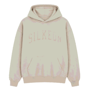 Premium Cream Oversized Graphic Pullover Hoodie