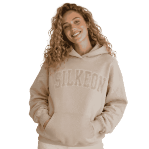 Premium Cream Oversized Graphic Pullover Hoodie