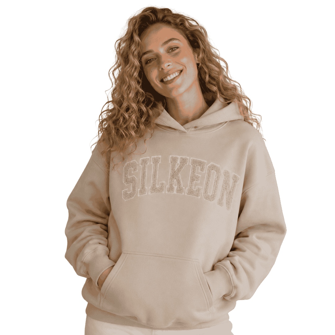 Premium Cream Oversized Graphic Pullover Hoodie