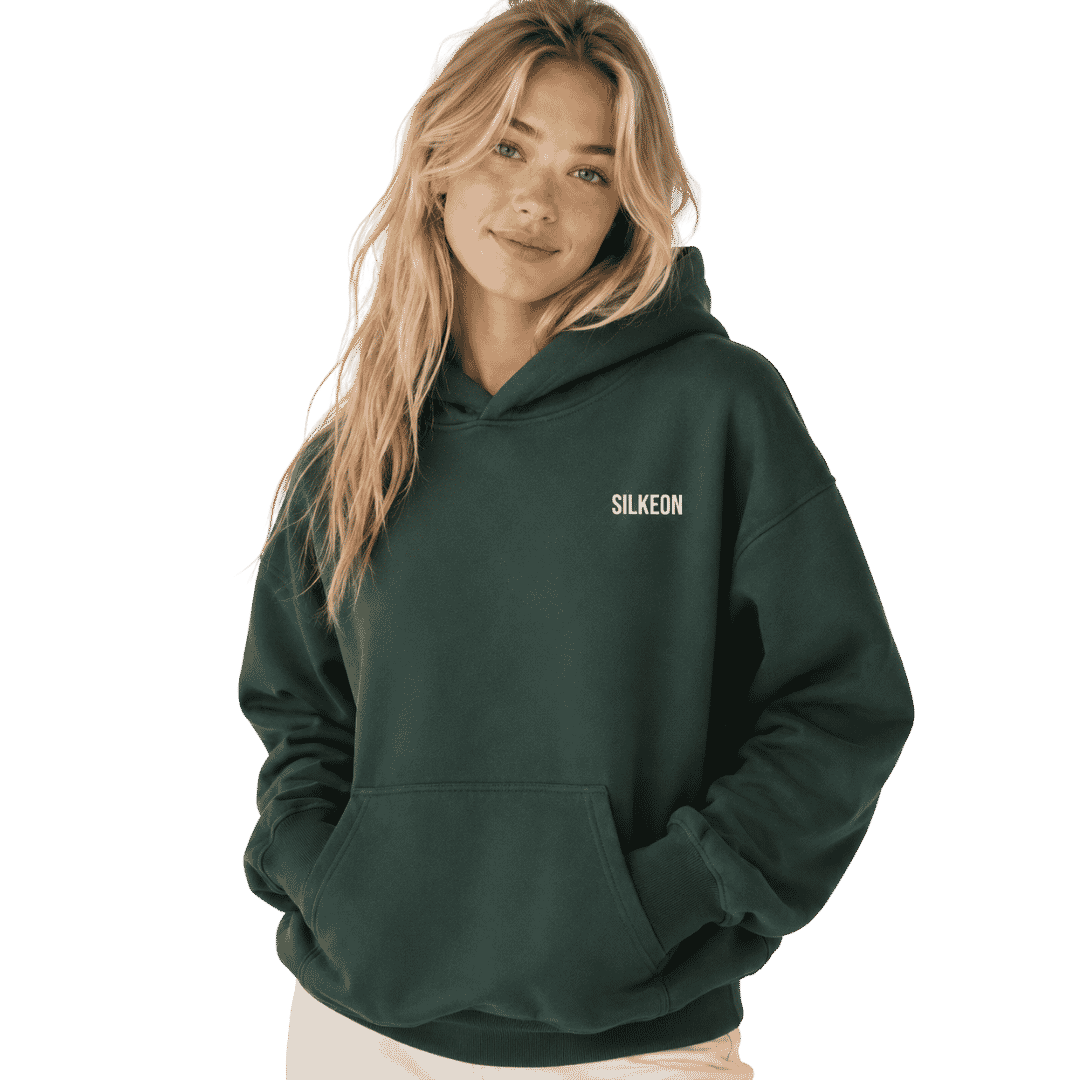 Premium Forest Green Oversized Pullover Hoodie