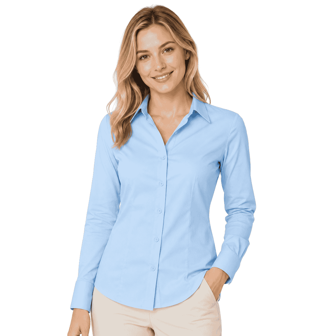 Premium Sky Blue Formal Shirt for Women