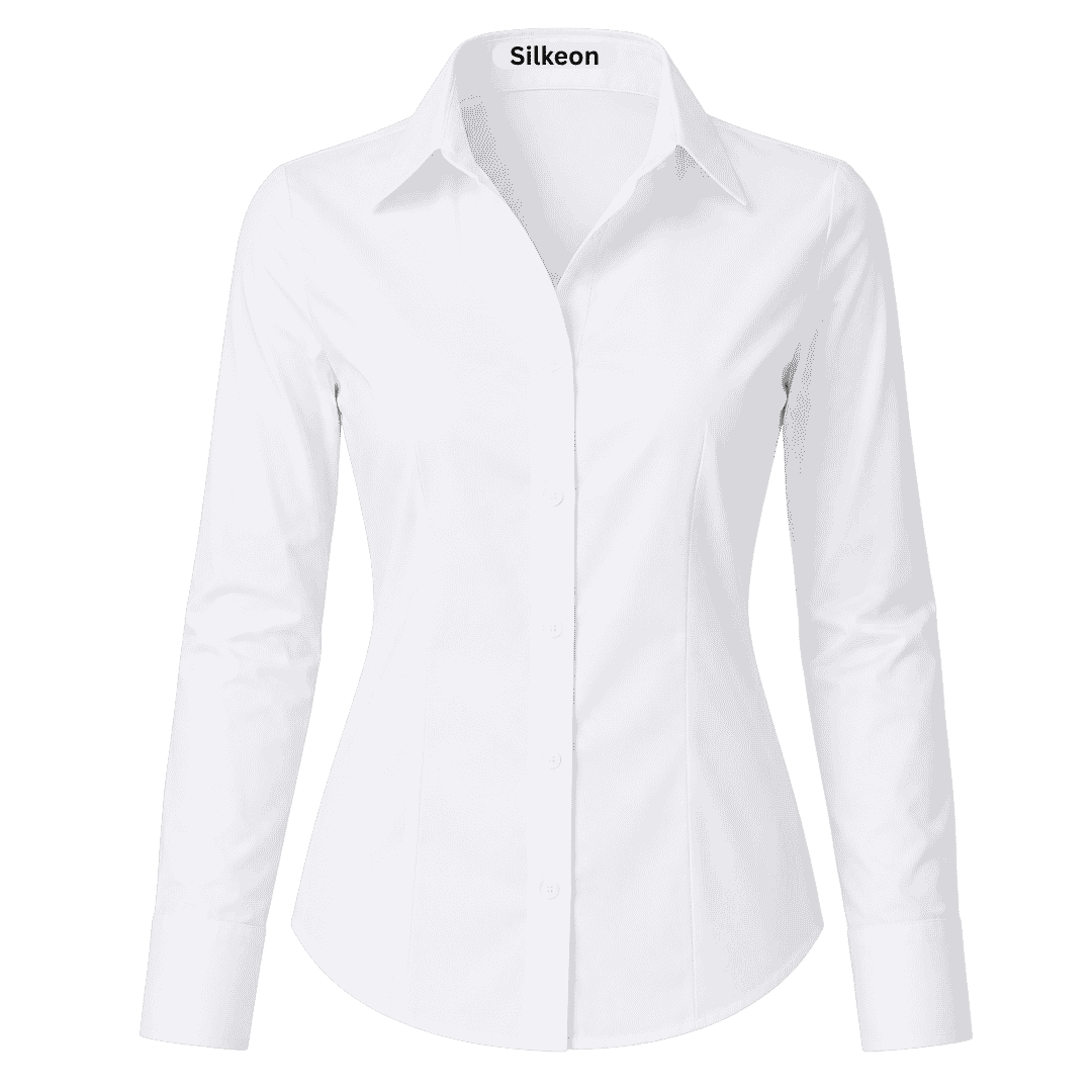 Premium White Formal Shirt for Women (2)