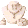 Luxury Floral Pearl Jewelry Set